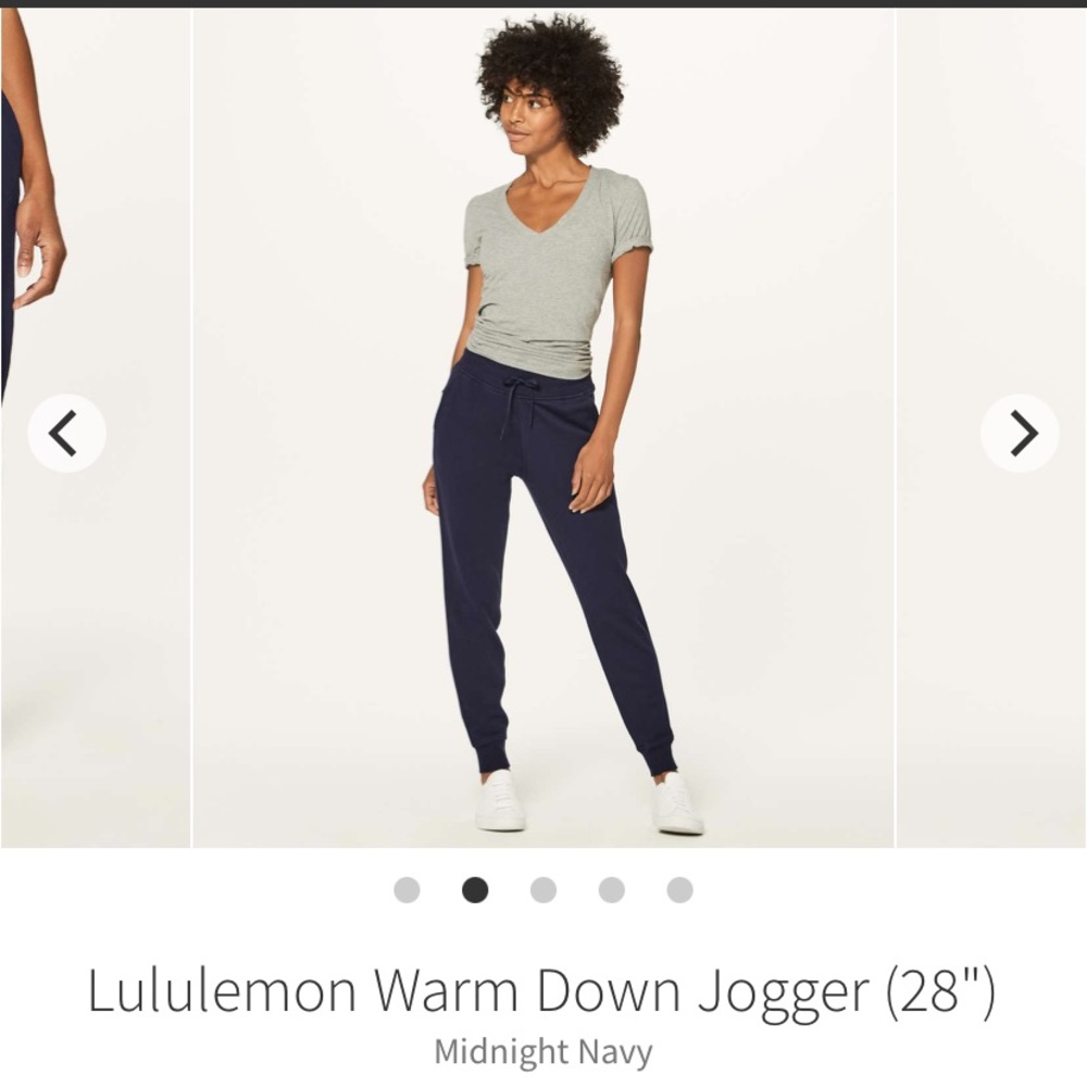 Lululemon Warm Down Joggers 28”